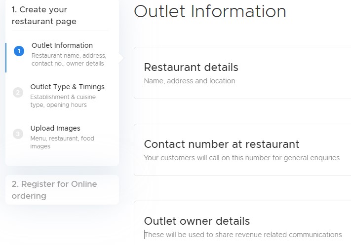 Create Your Restaurant Page