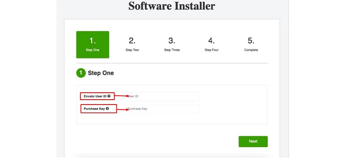 Software Installer Step 1