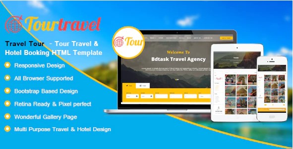 Travel Tour - Hotel and Booking HTML Template
