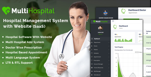 Multi Hospital - Best Hospital Management System (SaaS App)