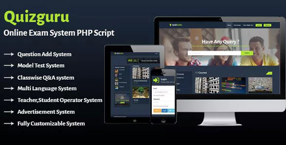 Quizguru - Online Exam System PHP Script