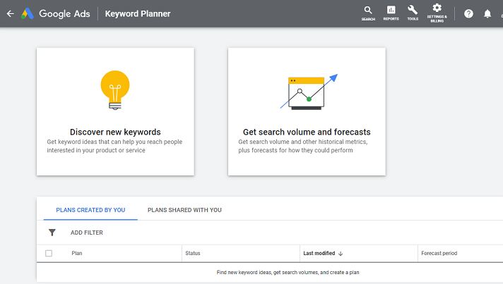 Google Keyword Planner