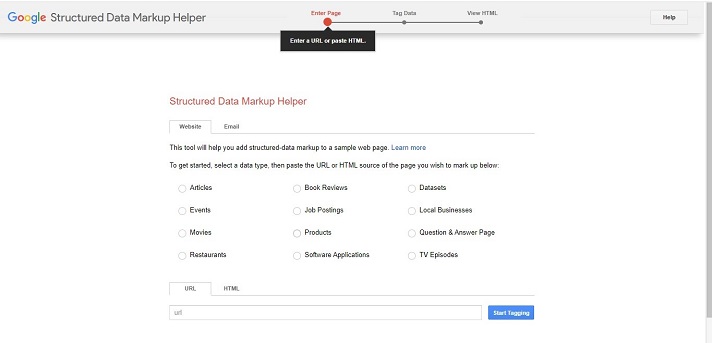 Structured Data Markup Helper