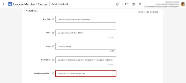 Add product in Google Merchant 3