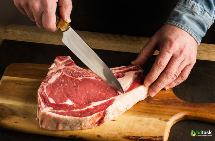 creative in food Cut Meat Uniquely