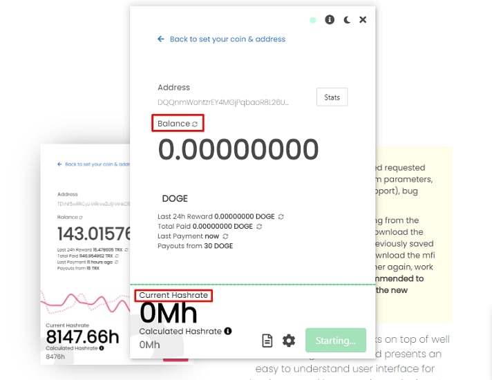 Start Dogecoin Mining