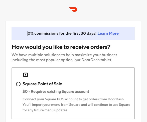 DoorDash Registration Form