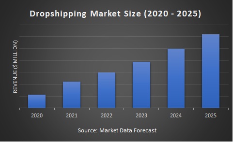 Dropshipping Market Size (2020 - 2025)