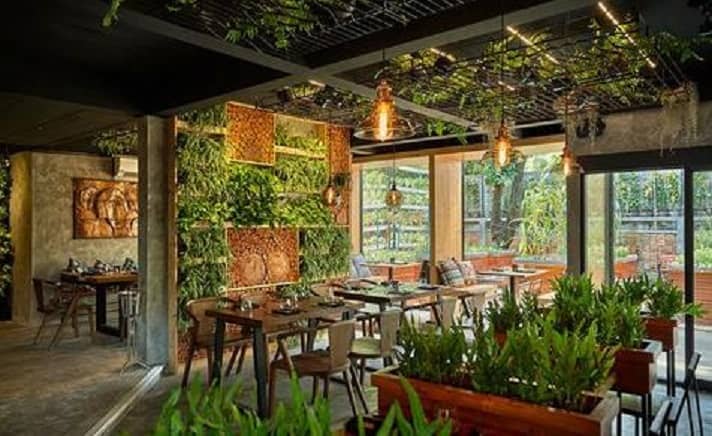 eco friendly interior theme for restaurant