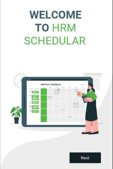 HRM attendance scheduler app