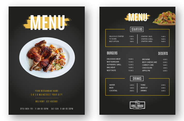 Top 9 Secrets Of Restaurant Menu Design Ideas Examples