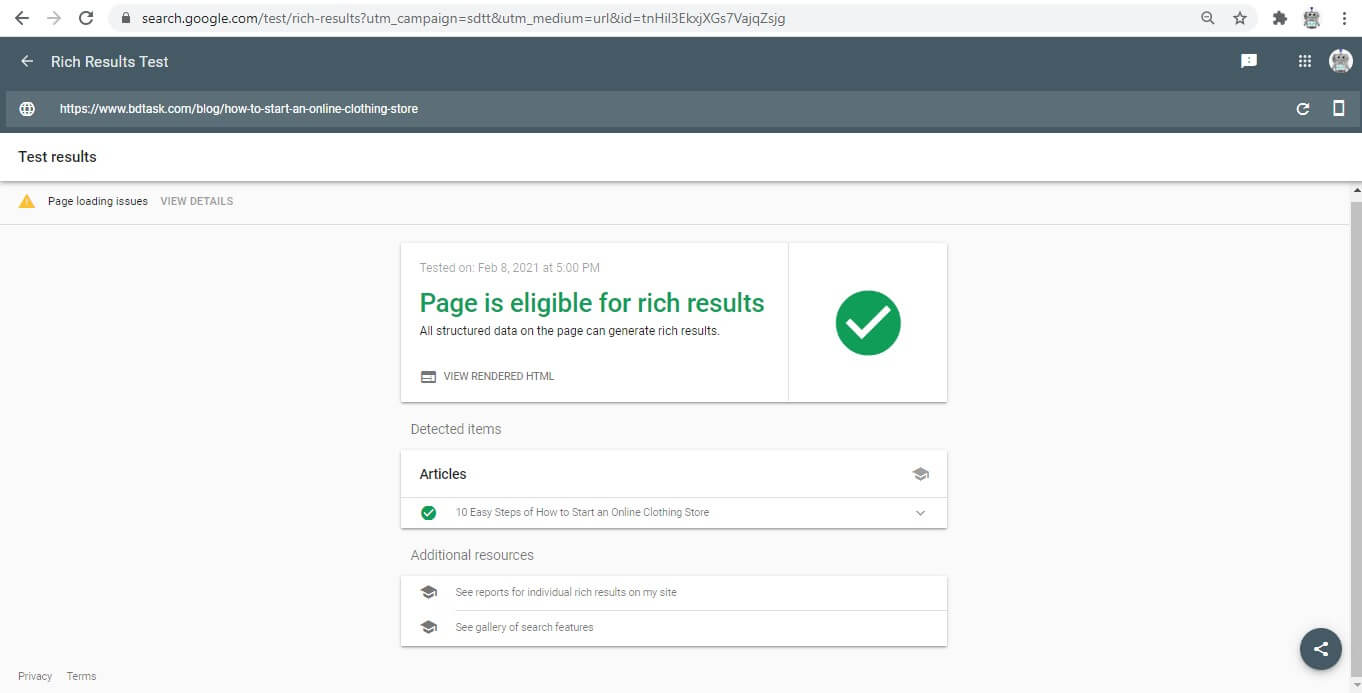 Schema Rich Result