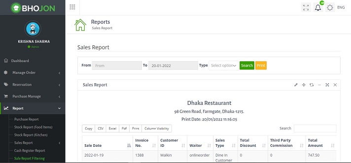 Provide Overall Reports