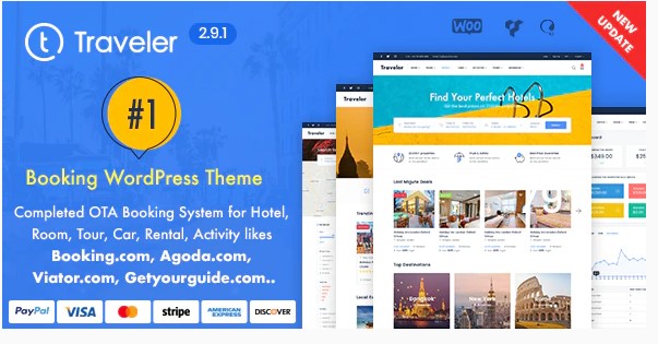 Traveler – Travel Booking WordPress Theme