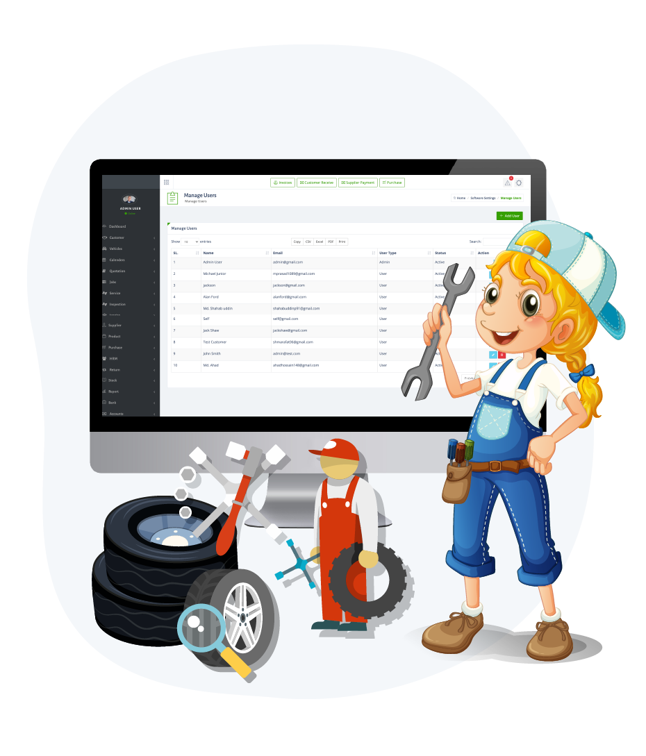 Garage Management Software Configuration System