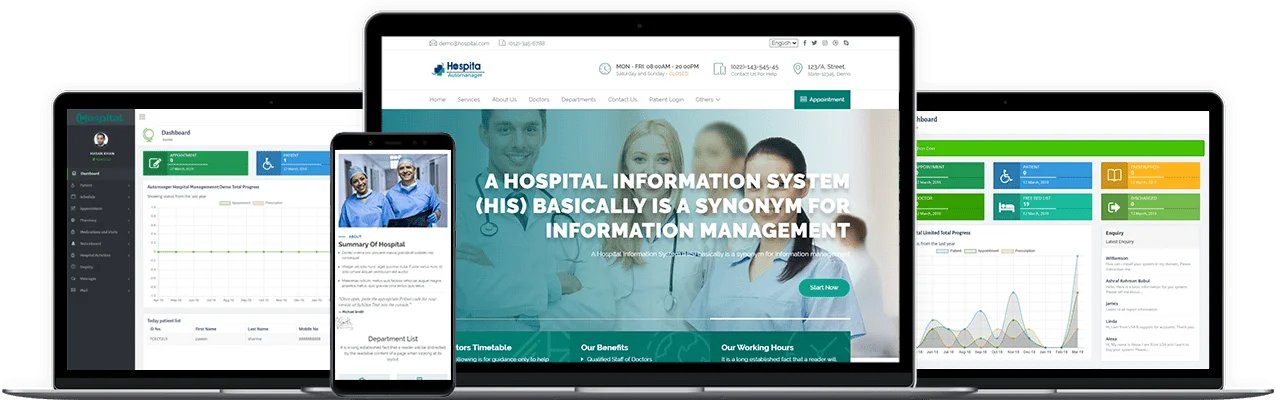 Hospital Management software Full View