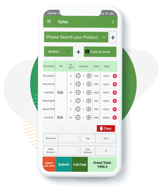 Mpos apps Eye catching display