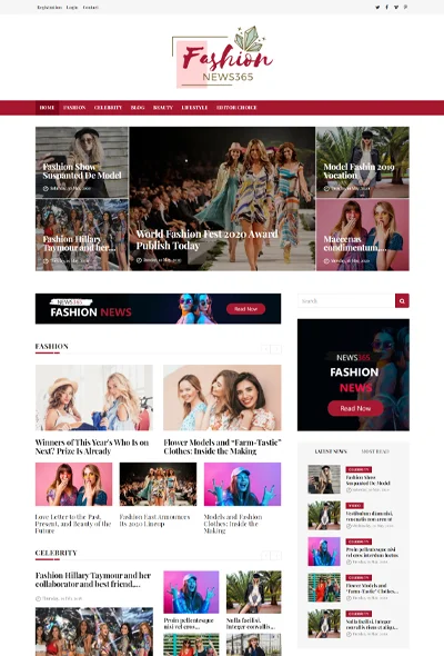 Fashion newspaper script demo