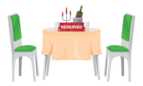 Restaurant table reservation system