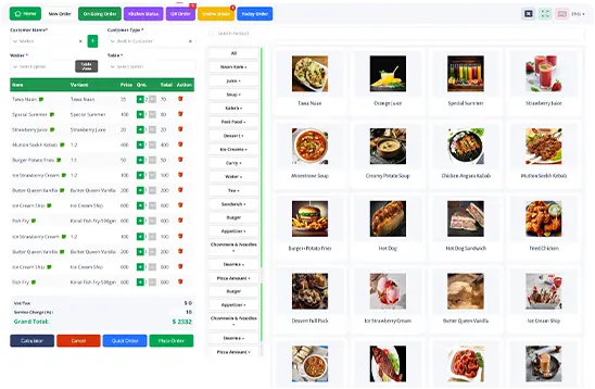 Restaurant Billing System