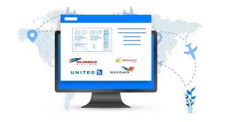 Non-GDS flight booking for online reservation