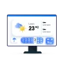 Weather detection system of OTA platform