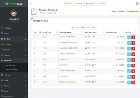 inventory purchase order