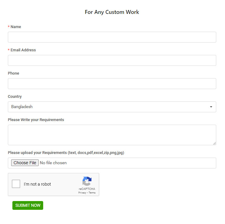 custom work