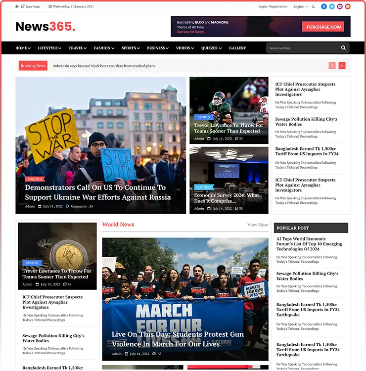 desktop view