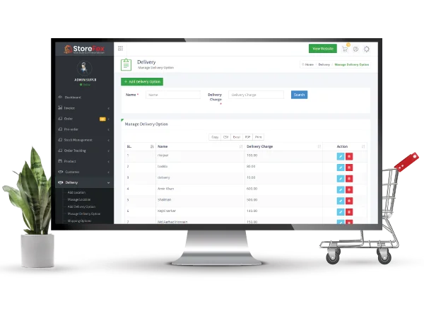 Storefex Delivery Management