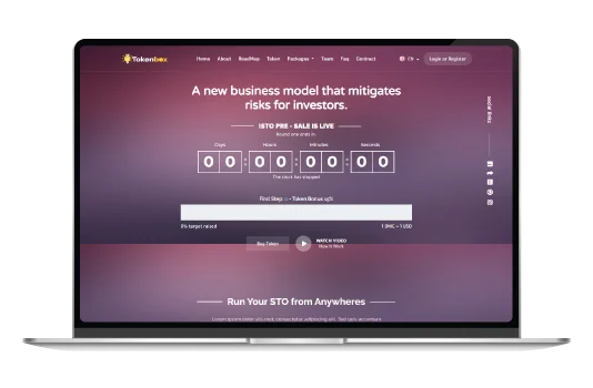 Tokenbox Website demo